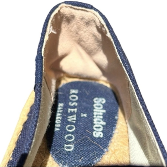 🌻NEW SOLUDOS X ROSEWOOD Aqui Me Quedo Camper Slip On Espadrille Shoes Size 9 - Picture 10 of 13